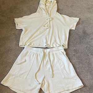 Year of ours poolside bundle set shorts and pullover top